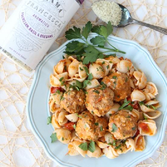 Gluten-Free Pasta & Meatballs - Recipe photo by momadvice