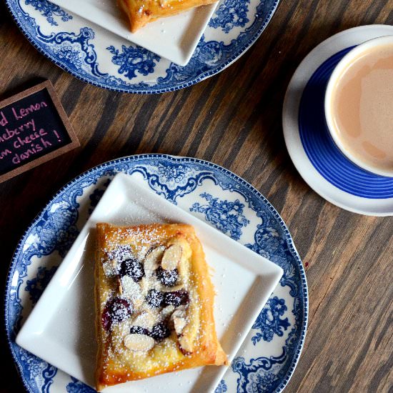 Almond Blueberry Cream Cheese Danish - Recipe photo by manjumahadevan