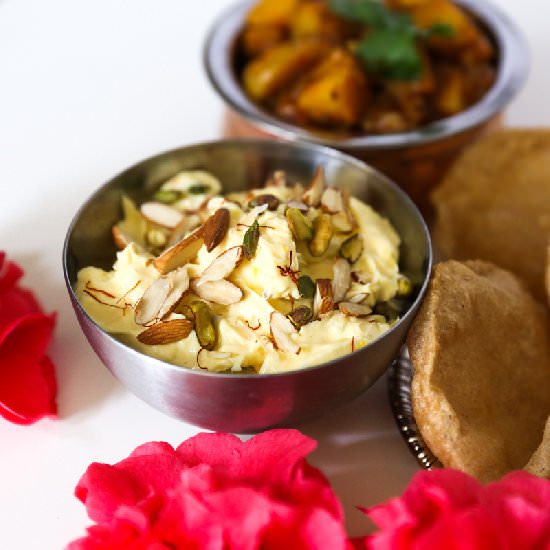 Shrikhand Puri - Recipe photo by cravecookclick