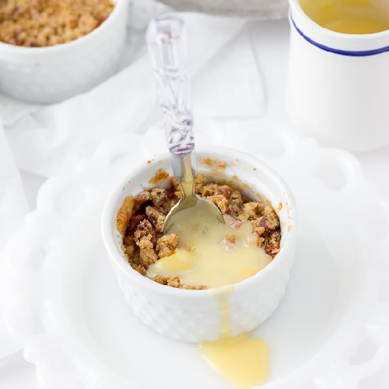 Apple and Rhubarb Crumble - Recipe photo by Coffee and Crumpets