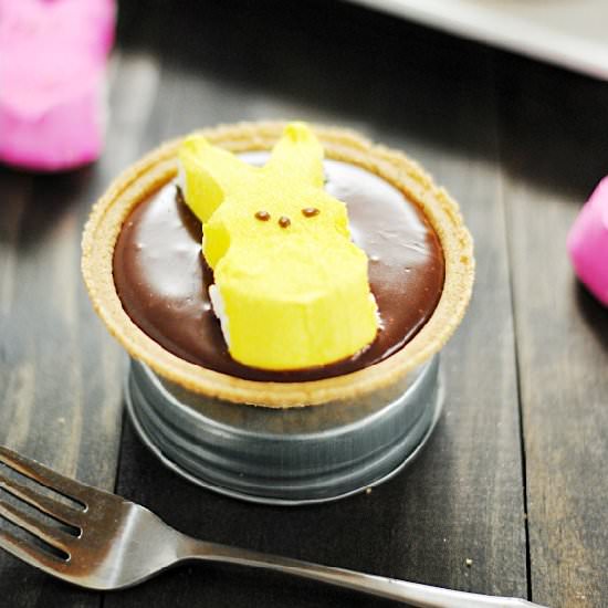 Peeps S'mores Pies - Recipe photo by Something Swanky