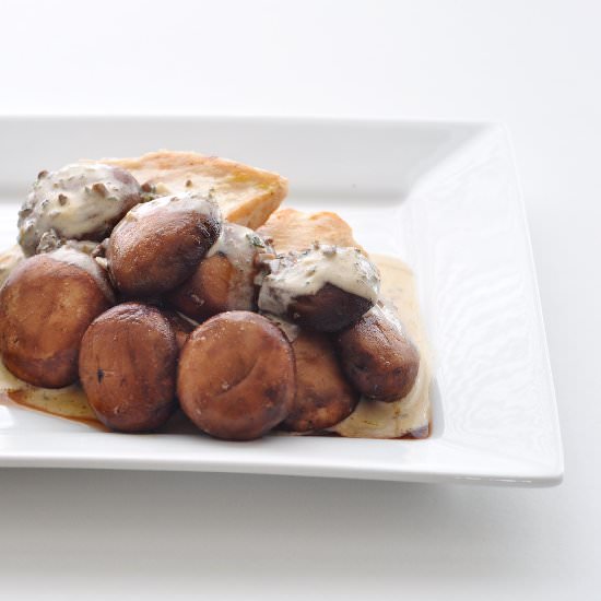 Chicken & Chestnut Mushrooms - Recipe photo by Tony Rose