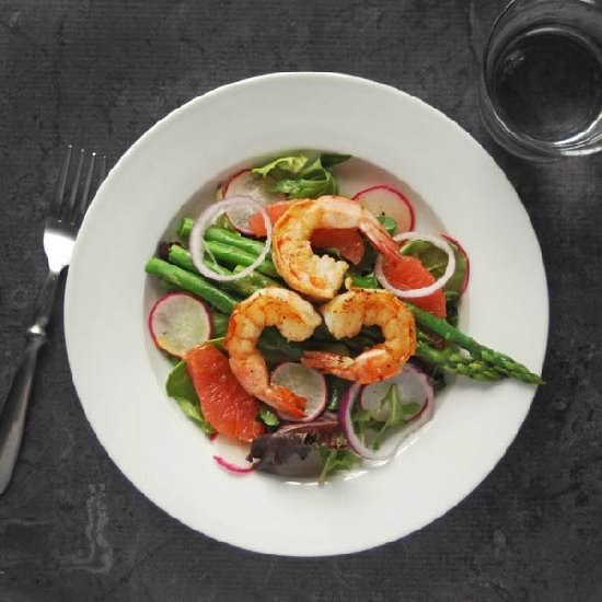 Citrus Shrimp & Asparagus Salad - Recipe photo by loveandduckfat