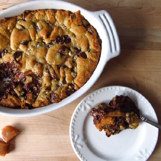 Caramel Chocolate Chip Cookie - Recipe photo by Happy Food Happy Home