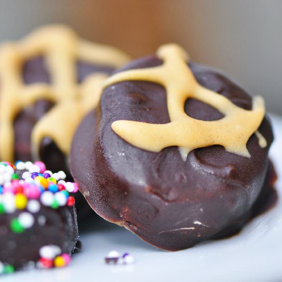 Frozen Chocolate Banana Bites - Recipe photo by thevegetarianginger