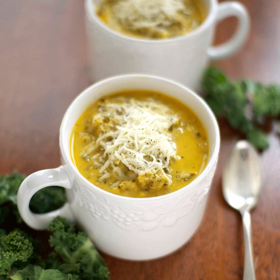 Kale and Cauliflower Soup - Recipe photo by LSFoster2