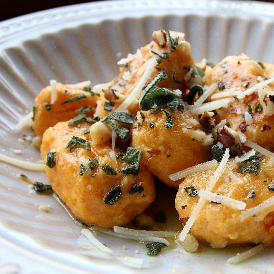 Sweet Potato and Ricotta Gnudi - Recipe photo by debrapangestu