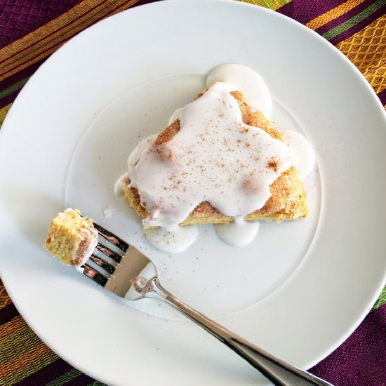 Gluten Free Glazed Cinnamon Scones - Recipe photo by LazyGlutenFree
