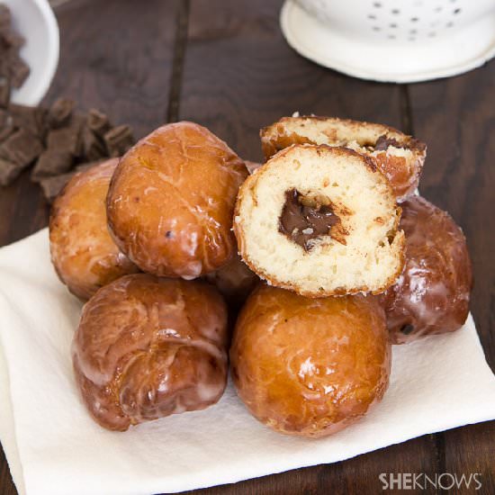 Chocolate-Stuffed Doughnut Holes - Recipe photo by SheKnows Food Editor