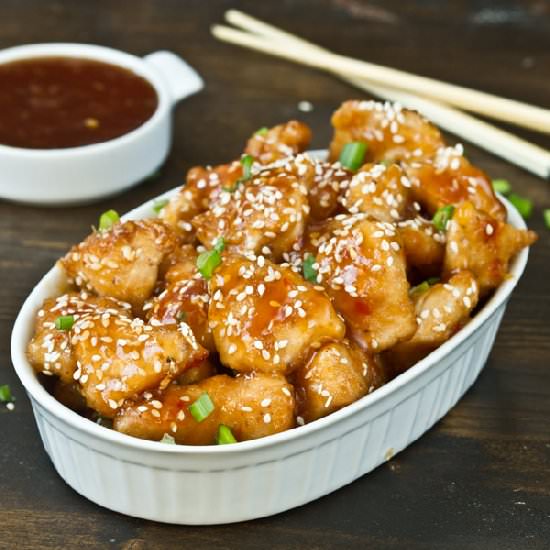 Baked Honey Sesame Chicken - Recipe photo by Home Cooking Adventure