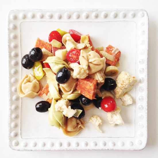 Skinny Antipasto Pasta Salad - Recipe photo by TheSkinnyFork