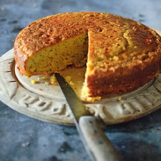 Cheesy cornbread - Recipe photo by Healthy Epicurean