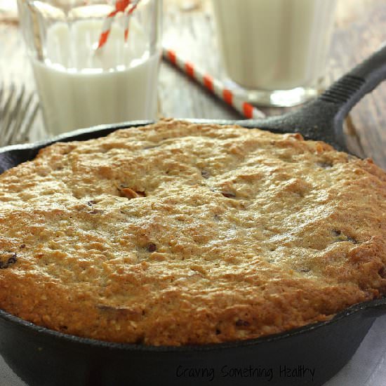 Loaded Granola Skillet Cookie - Recipe photo by Craving Something Healthy