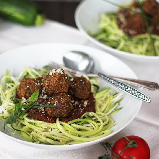 Spaghetti and Veggie Balls - Recipe photo by wholeheartedeats