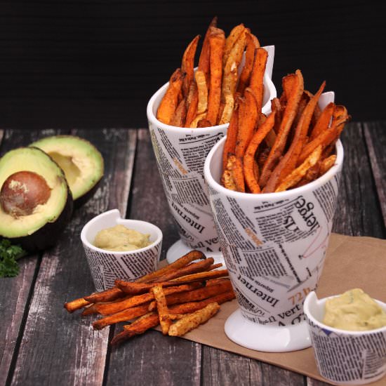 Parsnip & Sweet Potato Root Fries - Recipe photo by sweettalkblog
