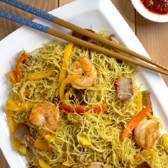 Singapore-Style Rice Vermicelli - Recipe photo by SaucySpatula