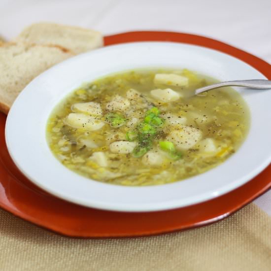 Comforting Potato Leek Soup - Recipe photo by SunShinesPie