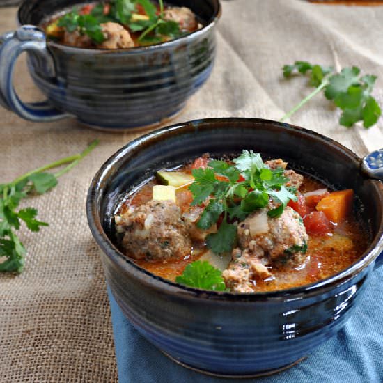 Albondigas Soup - Recipe photo by PinchandSwirl