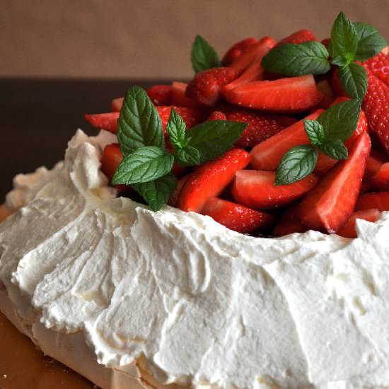 Strawberry Pavlova - Recipe photo by cupcakesandcompany