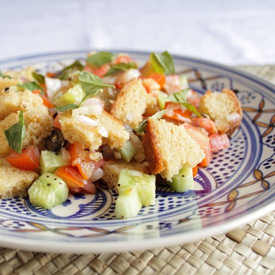Panzanella - Recipe photo by bakingyummies