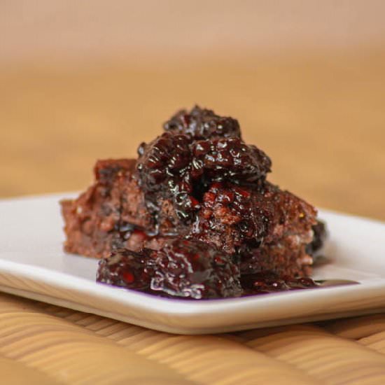 Mascarpone w/ Blackberry Compote - Recipe photo by Desserts Required