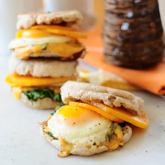 Butternut McMuffins with Kale - Recipe photo by theminiaturemoose