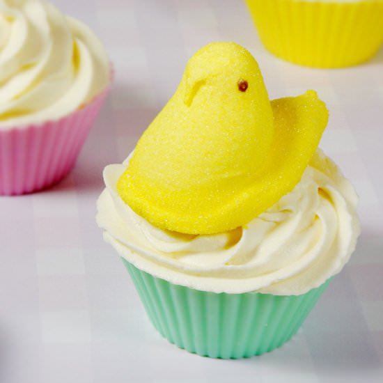 Peeps Whipped Cream Frosting - Recipe photo by FrostingandaSmile