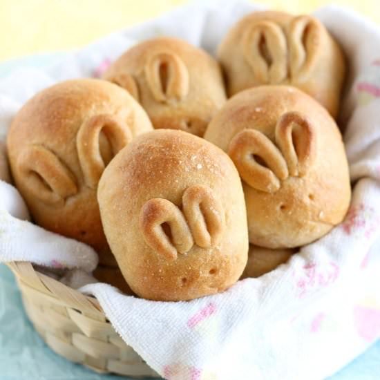Fluffy Whole Wheat Bunny Rolls - Recipe photo by dessertnowdinnerlater