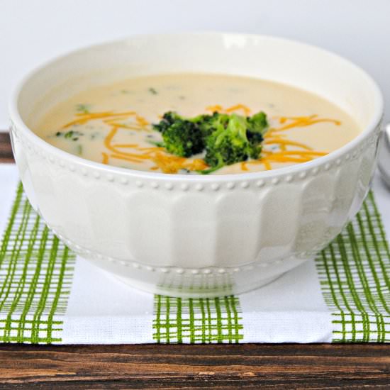 Creamy Broccoli Cheese Soup - Recipe photo by shakentogether