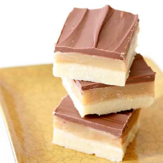 Chocolate Caramel Shortbread - Recipe photo by eatatallies