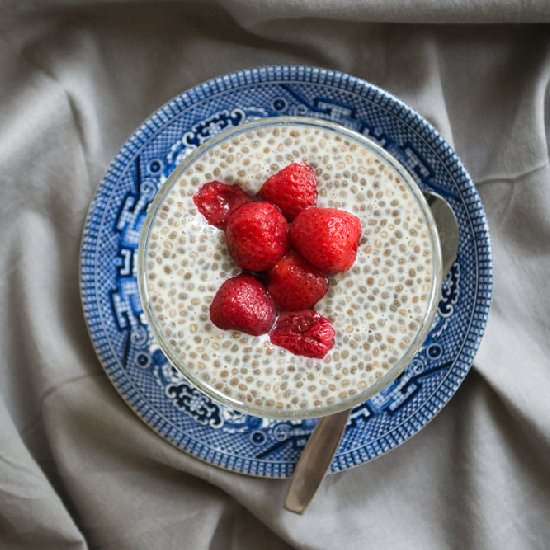 Chia Pudding w/ Strawberries - Recipe photo by gugaskitchen