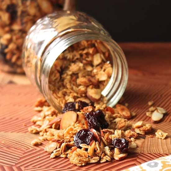 Cherry Almond Coconut Granola - Recipe photo by My Darling Vegan
