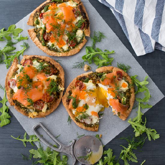 Smoked Salmon Breakfast Pizza - Recipe photo by 84thand3rd