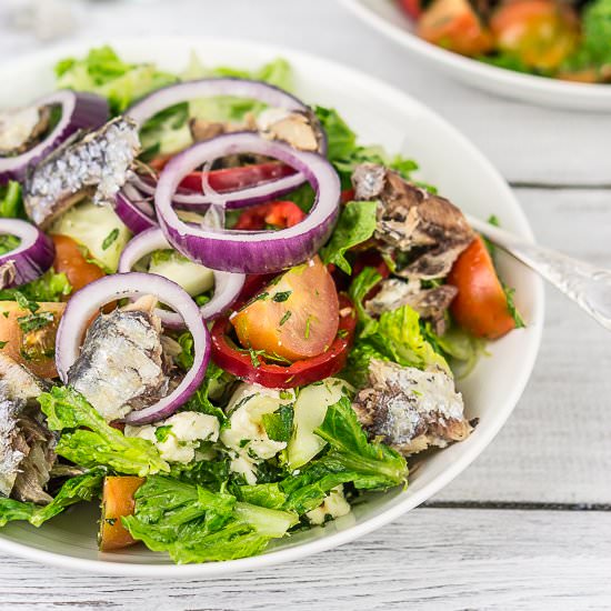 sardine salad - Recipe photo by DailyGourmetUK