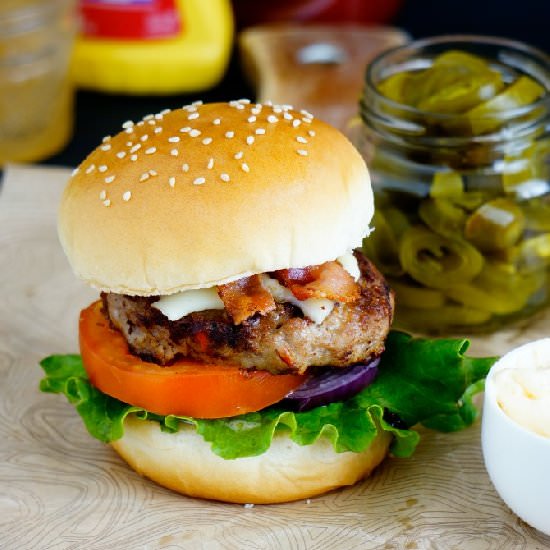 Ground Turkey Burger - Recipe photo by theskinnypot