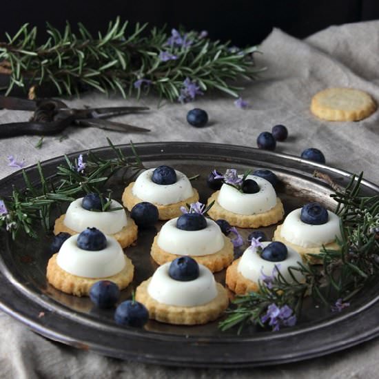 Rosemary Sablè, Vanilla Panna Cotta - Recipe photo by craftmarmalade