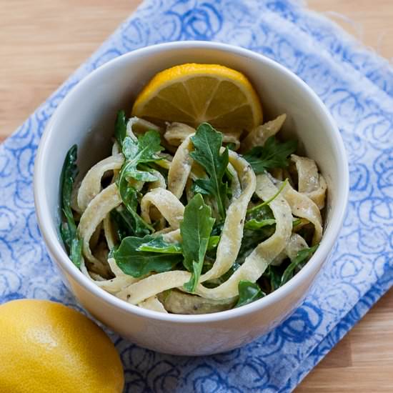 Lemon-Arugula Pasta - Recipe photo by flourarrangements