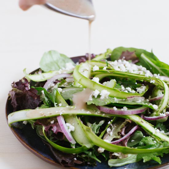 Shaved Asparagus Salad with Ricotta - Recipe photo by Cultural Chromatics