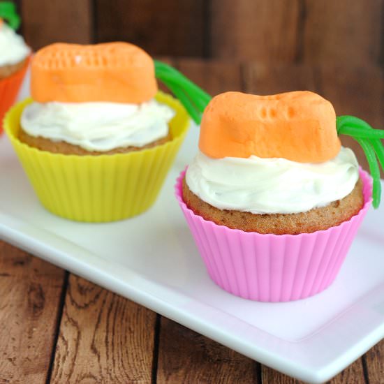 Cute Carrot Cake Cupcakes - Recipe photo by momendeavors