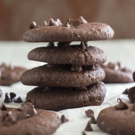 Double Chocolate PB Cookies - Recipe photo by passionnebakes