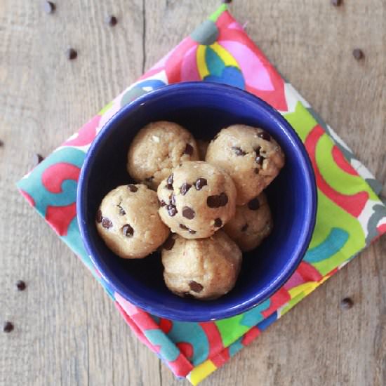 Almond Butter Chocolate Dough Bites - Recipe photo by kneadtocook