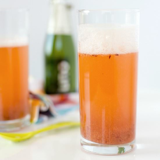 Roasted Plum Bellini - Recipe photo by GiuliaDoyle