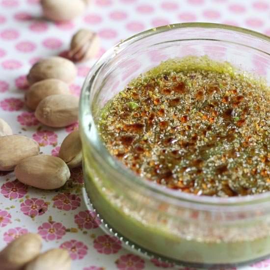 Pistachio Crème Brûlée - Recipe photo by themisstools