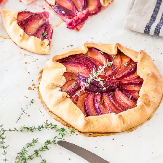 Honey, Thyme and Plum Crostata - Recipe photo by deliciouseveryday