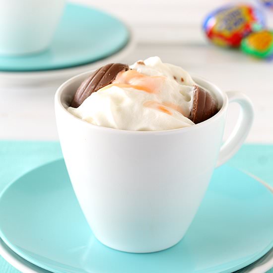 Creme Egg Hot Chocolate - Recipe photo by chocolatemoosey