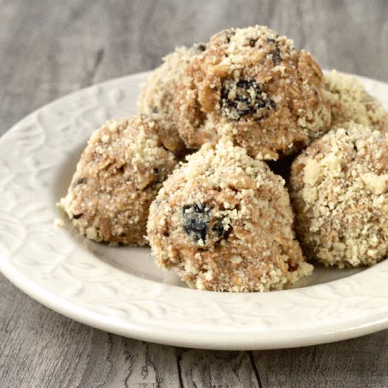 Oatmeal Raisin Cookie Protein Bites - Recipe photo by proshapefitness