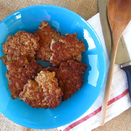 Thin and Crispy Sausage Patties - Recipe photo by Happy Food Happy Home