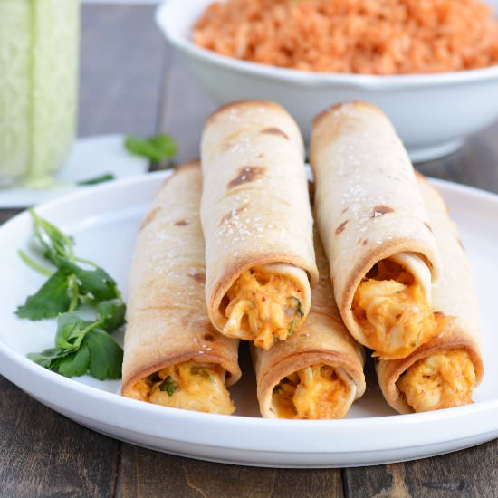 Baked Chicken Taquitos - Recipe photo by garnishandglaze