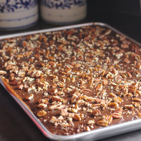 Texas Sheet Cake - Recipe photo by Whereyourtreasureis