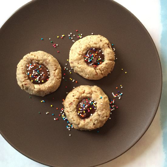 Passover Thumbprint Cookies - Recipe photo by nerdychef